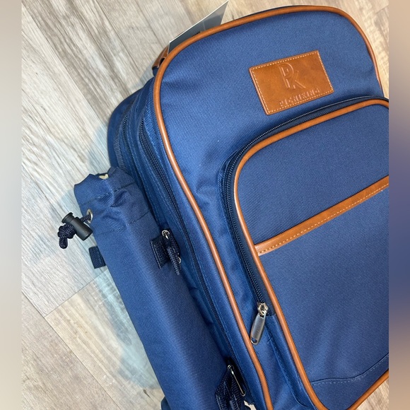 Picniking Navy Blue Picnic Backpack for 2 Person Set Portable Picnic Bag main image 7